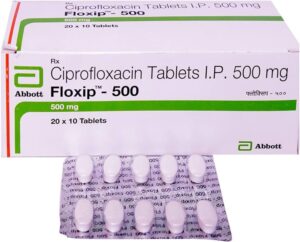 Ciprofloxacin 500mg (Floxip) Tablets