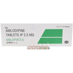 Amlodipine 2.5mg (Amlopin) Tablets