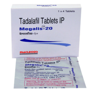 Tadalafil 20mg (Megalis) Tablets