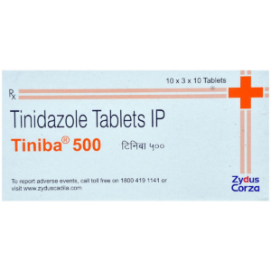 Tinidazole 500mg (Tiniba) Tablets
